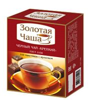 Чай в пакетиках Золотая Чаша	Крепкий ГОСТ 100 пак. х 2 гр. с/я