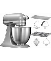 Планетарный миксер KITCHENAID MINI ARTISAN 3.3Л матовый серый 5KSM3311XEFG