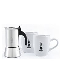 Набор гейзерная кофеварка Bialetti Venus на 4 чаш. + 2 кружки по 330 мл
