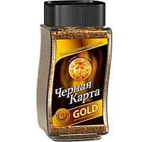 Кофе растворимый сублимированный Черная карта ГОЛД 47.5 гр. стекло