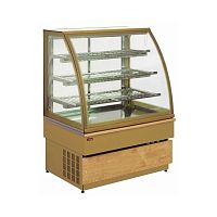 Кондитерская витрина UNIS Georgia II 100 double glass, gold охлаждаемая